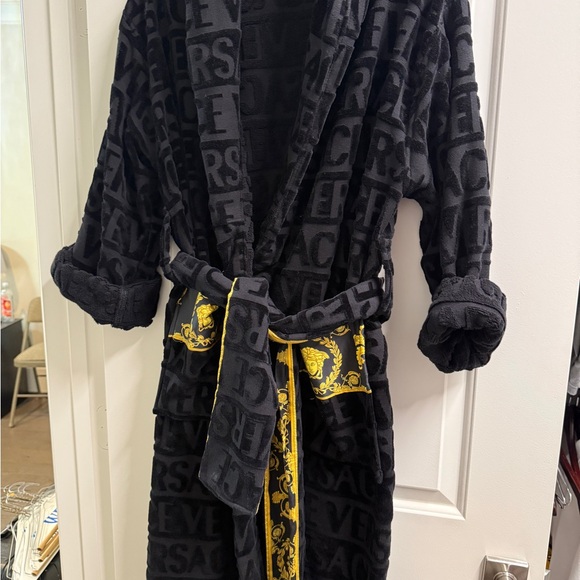 Versace Black Robe with Gold Detailing - Picture 2 of 5